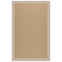 Sunbrella Narrow Stripe Bordered Indoor/Outdoor Rug - Antique Beige, 2' 6" x 8' Runner