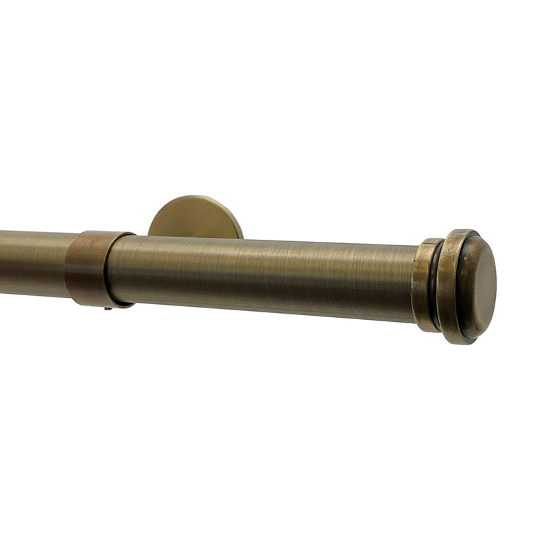 Spile Finial and 1" diameter Rod Set - Antique Gold, 48"