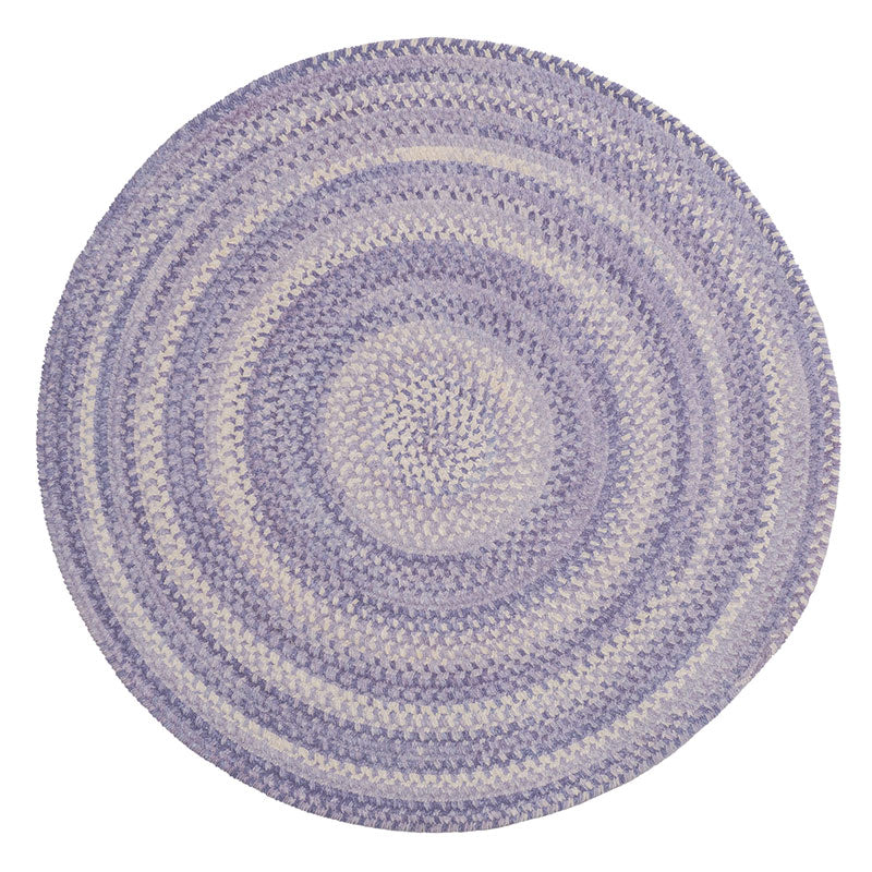 Bambini Braided Chenille Rug - Periwinkle, 7' Round