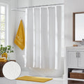 Leaf Matelassé Shower Curtain - White