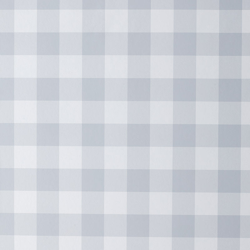 Ditsy Gingham Traditional Wallpaper - Gray, Roll