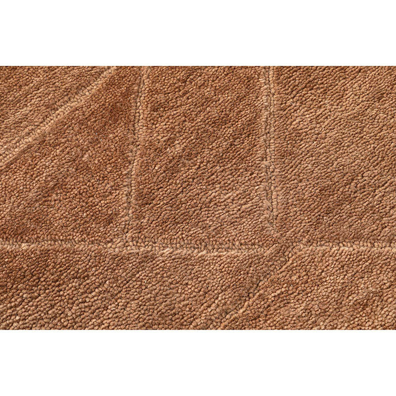 Relief Hand Tufted Wool Rug -  Rust, 8' x 10'