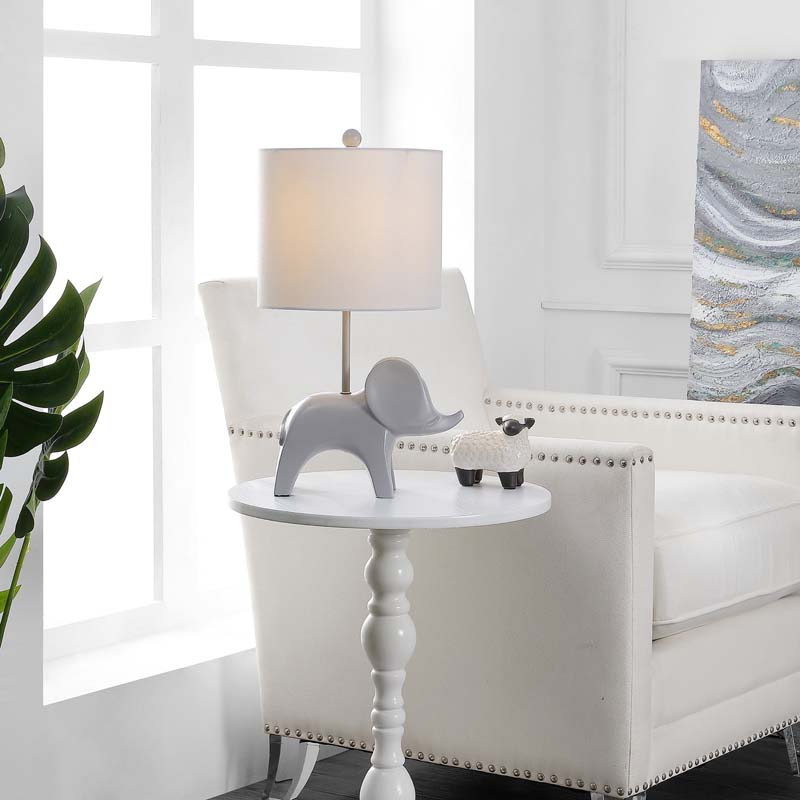 Ceramic Animal Table Lamp - Gray, Elephant