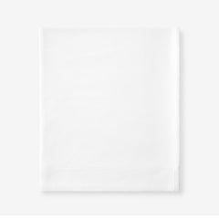 Luxe Ultra-Cozy Cotton Velvet Flannel Flat Bed Sheet White, Queen