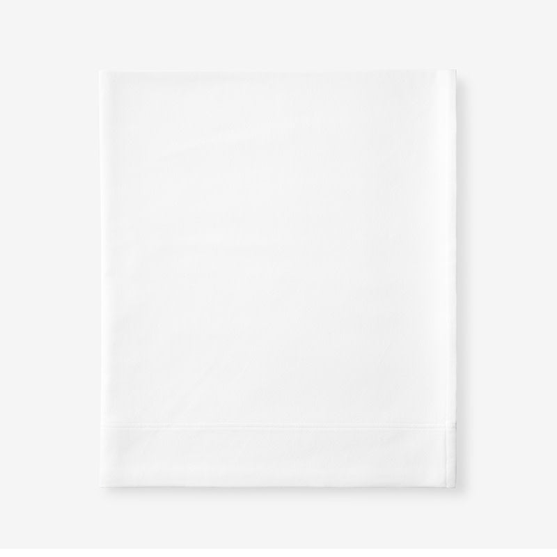 Luxe Ultra-Cozy Cotton Velvet Flannel Flat Bed Sheet White, Twin/Twin XL