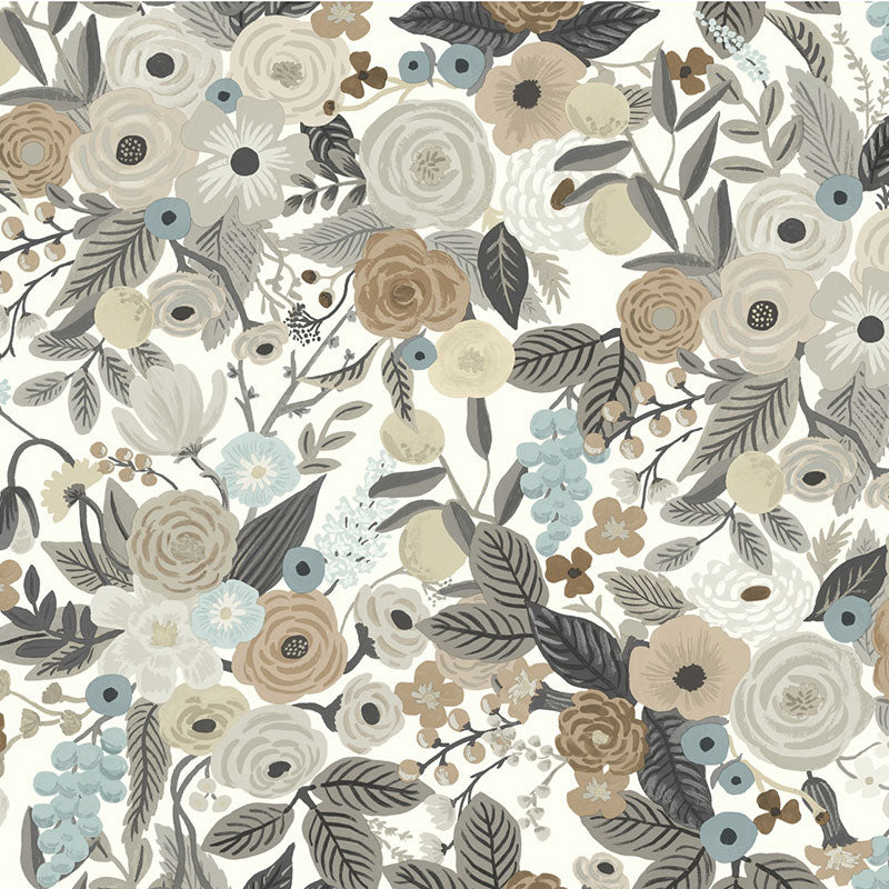 Garden Party Traditional Wallpaper - Linen Multi, Swatch
