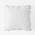 Scallop Quilted Sham - White, Euro