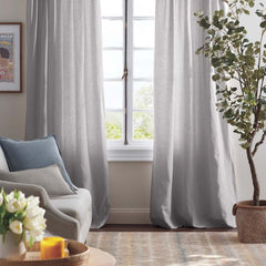 Linen Decorative Square Pillow Cover - Slate Blue,  24 in. x 24 in.