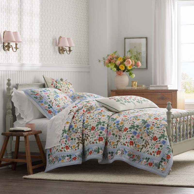 Strawberry Fields Quilted Sham - Multi, King