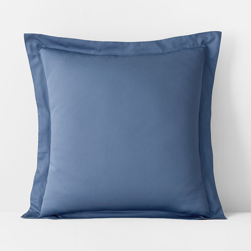 Classic Smooth Rayon Made From Bamboo Sateen Sham - Blue Horizon, Euro