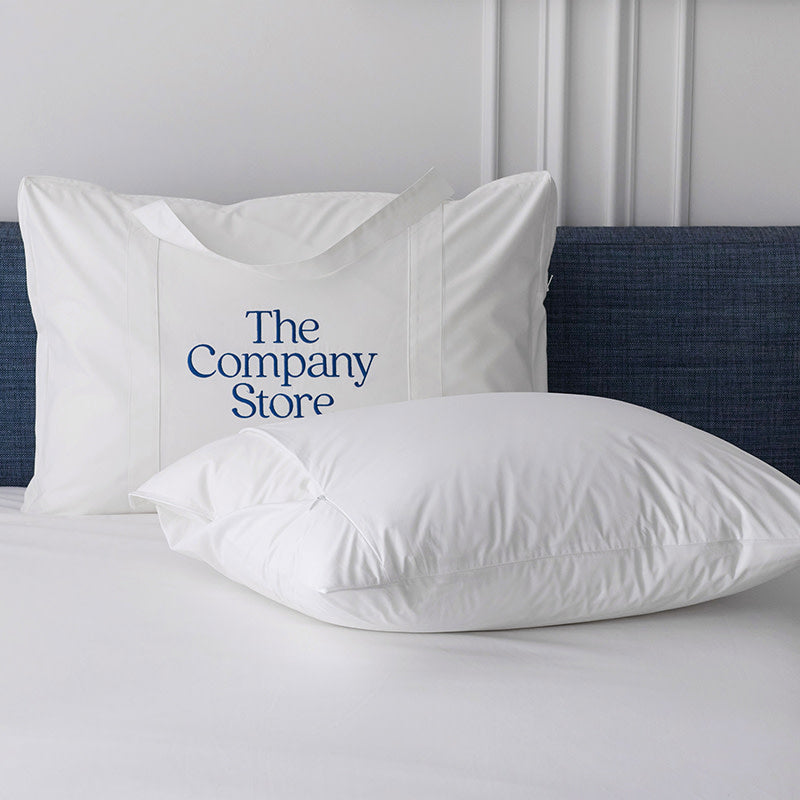Imperial German Batiste Pillow and Protector Set - White