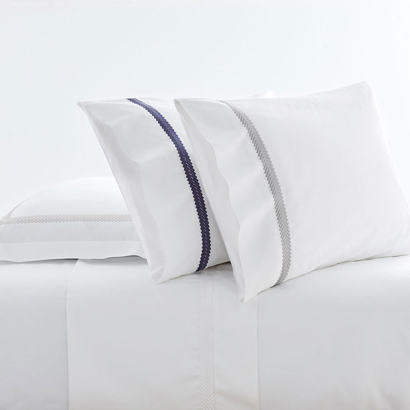 Hewett Luxe Smooth Egyptian Cotton Sateen Pillowcase Set - White, King