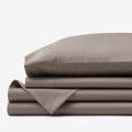 Classic Smooth Wrinkle-Free Sateen Bed Sheet Set - Cinder, Twin