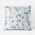 Garden Leaf Premium Smooth Wrinkle-Free Sateen Sham - Blue Multi, Euro