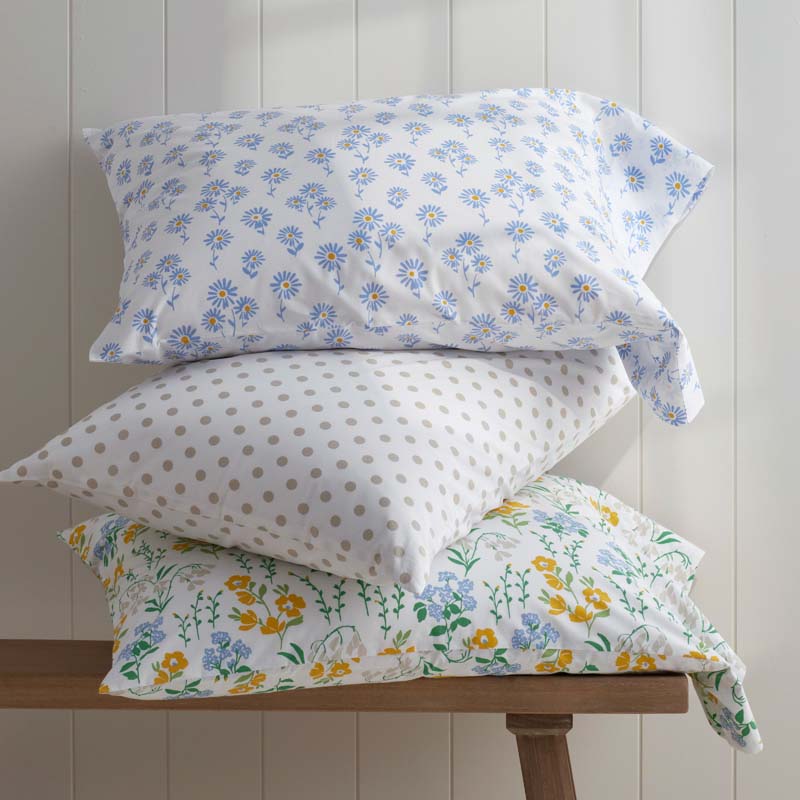Isadora Classic Cool Cotton Percale Bed Sheet Set - Floral, Twin