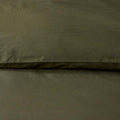 Solid Garment Washed Cotton Percale Bed Sheet Set - Olive, Queen