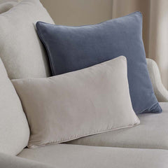 Velvet Decorative Square Pillow Cover - Light Blue,  24 in. x 24 in.