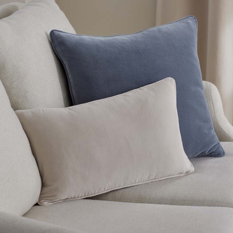Velvet Decorative Square Pillow Cover - Light Blue,  24 in. x 24 in.