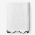 Scalloped Edge Bath Sheet - Green