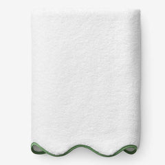 Scalloped Edge Bath Sheet - Green