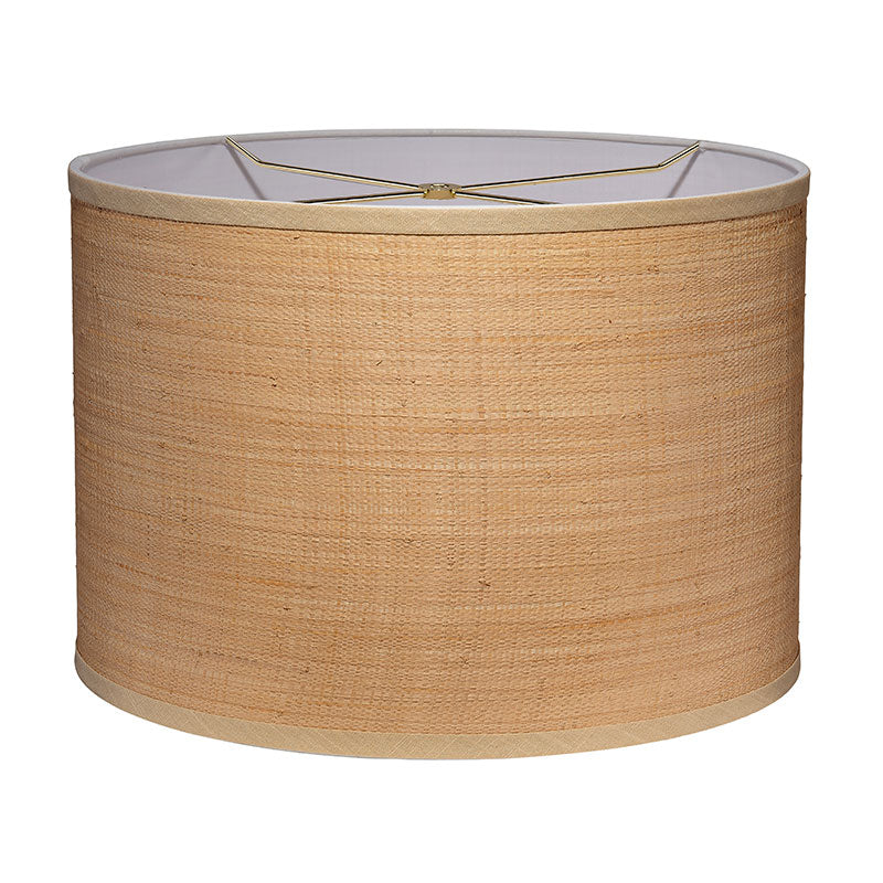 Natural Raffia Lamp Shade - Natural, Medium