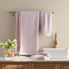 Textured Dot Hand Towel - Blush
