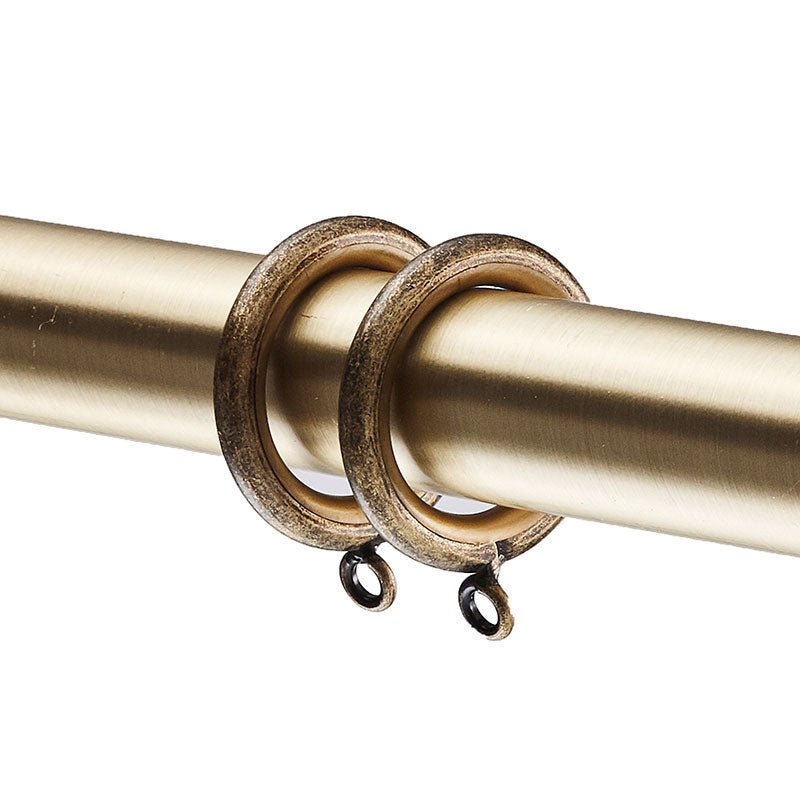 .75" Drapery Rings, Set of 10 - Antique Gold, OS