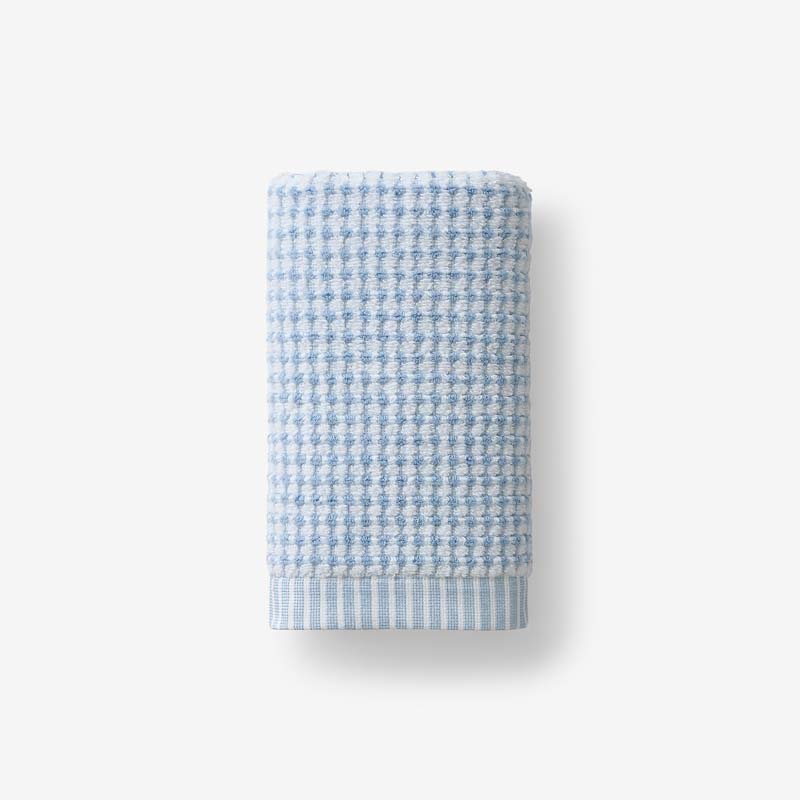 Textured Dot Hand Towel - Blue