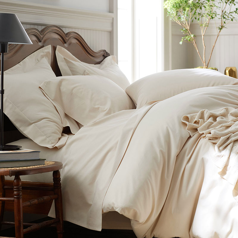 Brushed Cotton Duvet Cover - Sand, Twin