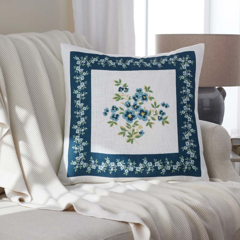 Suhana Decorative Square Pillow Cover - Blue, 20 in. x 20 in.