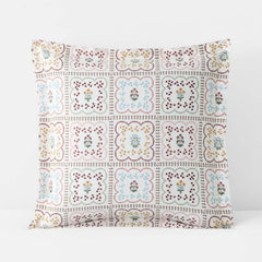 Lottie Classic Cool Cotton Percale Sham - Ivory Multi, Euro