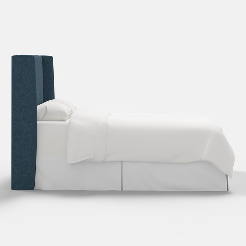 Gramercy Textured Linen Headboard - Navy, King