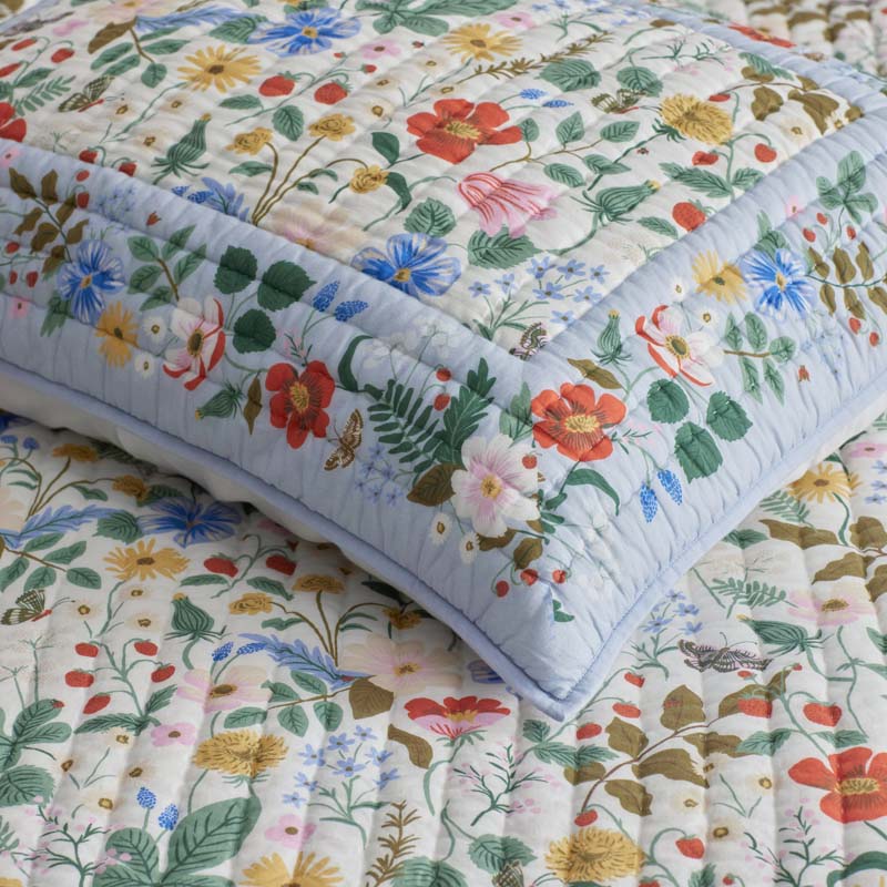 Strawberry Fields Quilted Sham - Multi, Standard