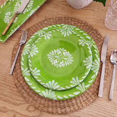 Paloma Salad Plates, Set of 4 - Green