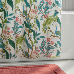 Peacock Classic Smooth Sateen Shower Curtain - Cream