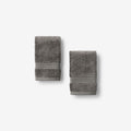Cotton & TENCEL™ Lyocell Washcloths, Set of 2 - Taupe