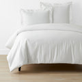 Classic Smooth Sateen Solid Duvet Cover - White, King/Cal King