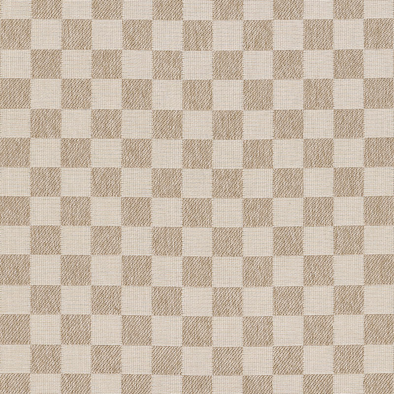 Checkered Outdoor Rug -  Gray, 8' x 10'