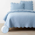 Scallop Quilt - Blue Sea, King/Cal King