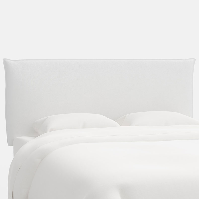 Sutton Velvet Headboard - White, Queen