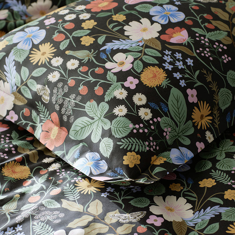Strawberry Fields Classic Cool Cotton Percale Comforter - Black Multi, King/Cal. King