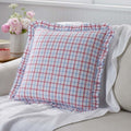 Classic Plaids Yarn-Dyed Cotton Decorative Square Pillow Cover - Graph Plaid