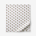 Suhana  Garment Washed Cotton Percale Flat Bed Sheet - Caramel, King/Cal. King