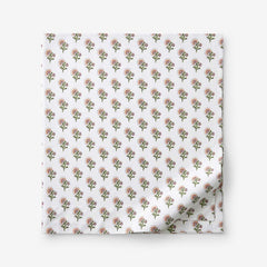 Suhana  Garment Washed Cotton Percale Flat Bed Sheet - Caramel, King/Cal. King