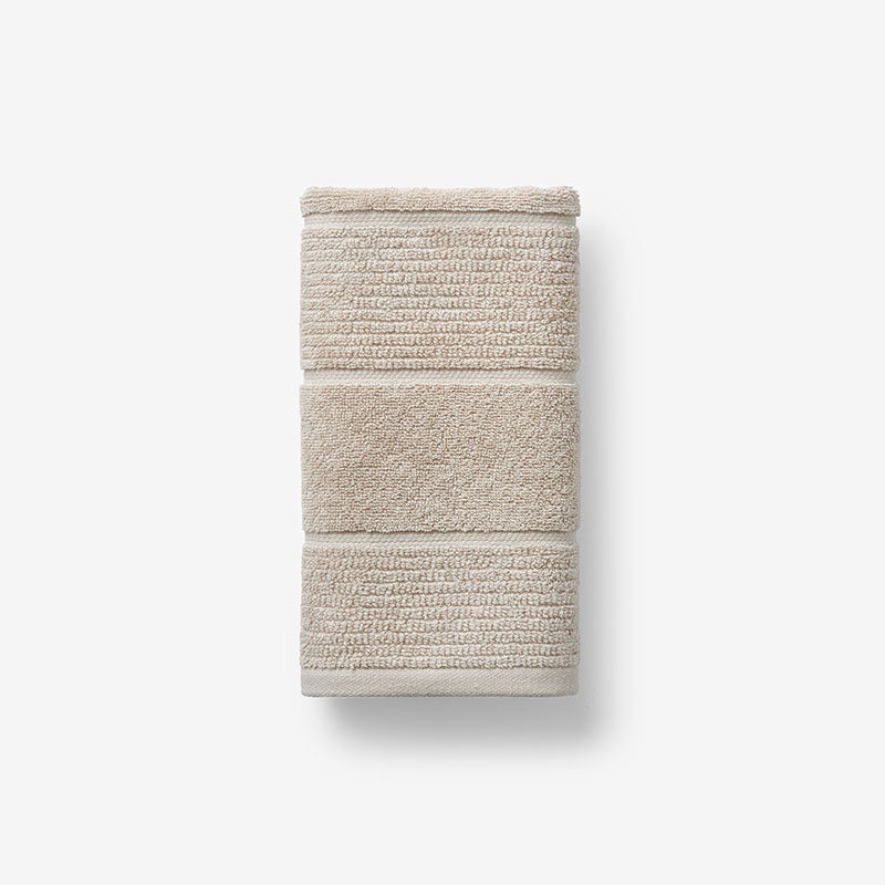Textured Stripe Hand Towel - Alabaster