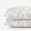 Whispering Garden Premium Smooth Wrinkle-Free Sateen Pillowcase Set - Gray Multi, Standard