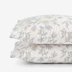 Whispering Garden Premium Smooth Wrinkle-Free Sateen Pillowcase Set - Gray Multi, Standard