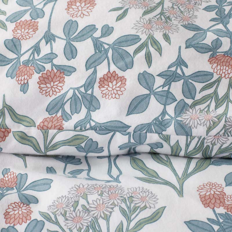 Holiday Print Classic Ultra-Cozy Cotton Velvet Flannel Sham - Botanical Grace, Euro