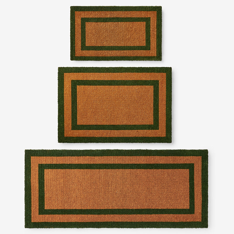 Border Coir Doormat - Green, 24 in. x 36 in.