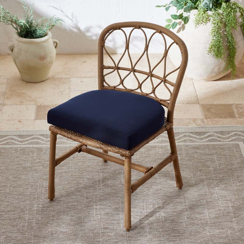 Contour Chair Cushion - Navy, 16 in. x 15 in.
